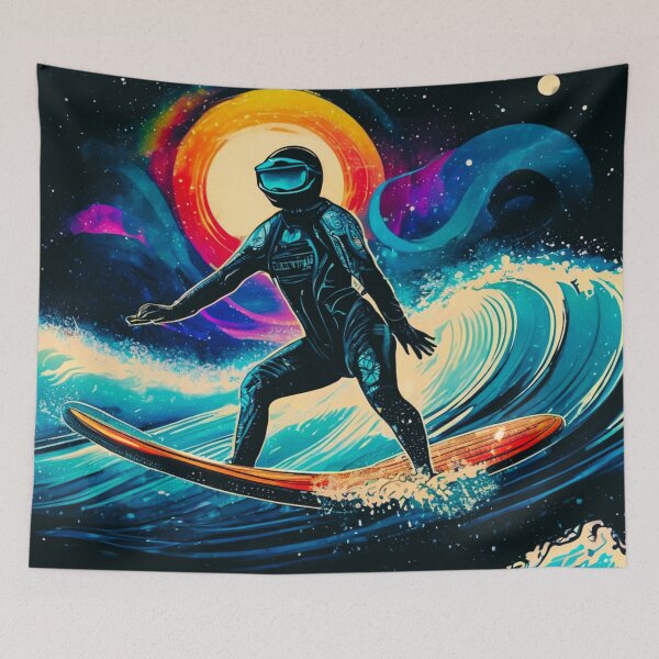 Item preview, Space Surfing on Galactic Waves designed and sold by Zofia Sosnecka.