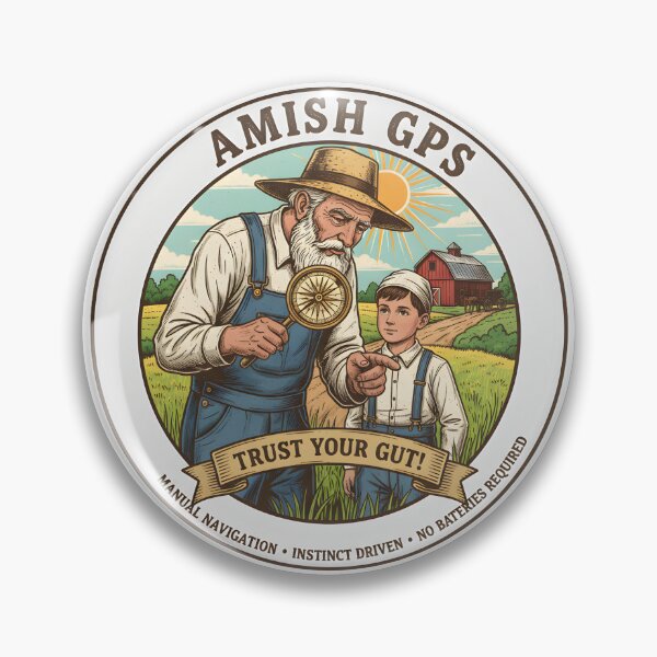 Item preview, Amish GPS: Trust Your Gut! - Manual Navigation, Instinct Driven, No Batteries Required designed and sold by RedDelaney.