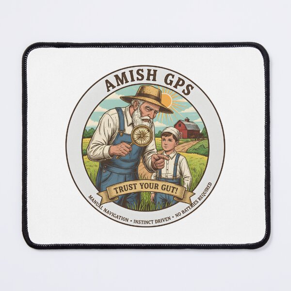 Item preview, Amish GPS: Trust Your Gut! - Manual Navigation, Instinct Driven, No Batteries Required designed and sold by RedDelaney.