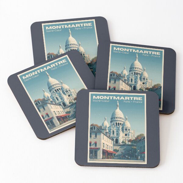 Item preview, A Vintage Travel Illustration of Montmartre - Paris - France designed and sold by GoodOldVintage.