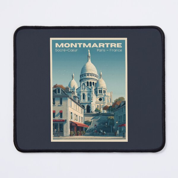 Item preview, A Vintage Travel Illustration of Montmartre - Paris - France designed and sold by GoodOldVintage.