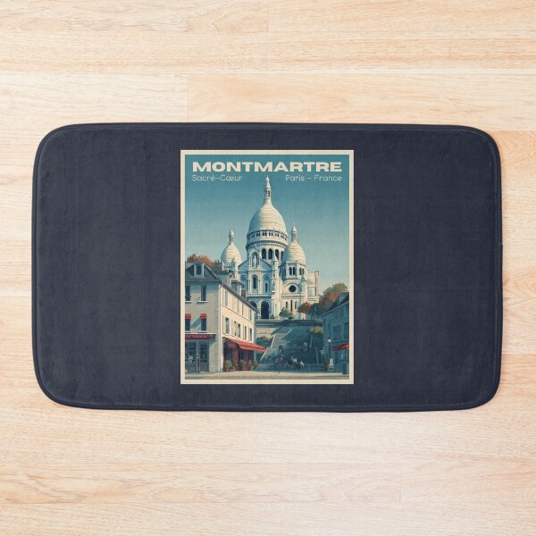Item preview, A Vintage Travel Illustration of Montmartre - Paris - France designed and sold by GoodOldVintage.