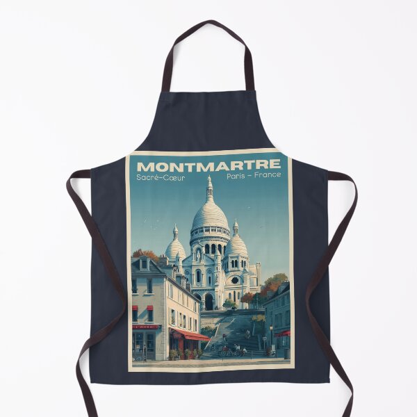 Item preview, A Vintage Travel Illustration of Montmartre - Paris - France designed and sold by GoodOldVintage.