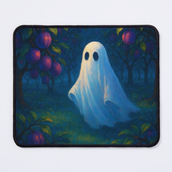Item preview, Ghost Among Plum Trees – Enchanted Blossom Spirit designed and sold by EmeraldeaArt.