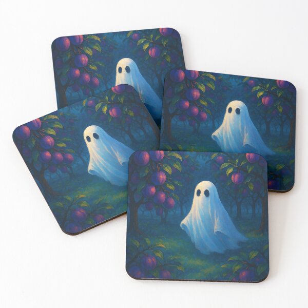 Item preview, Ghost Among Plum Trees – Enchanted Blossom Spirit designed and sold by EmeraldeaArt.