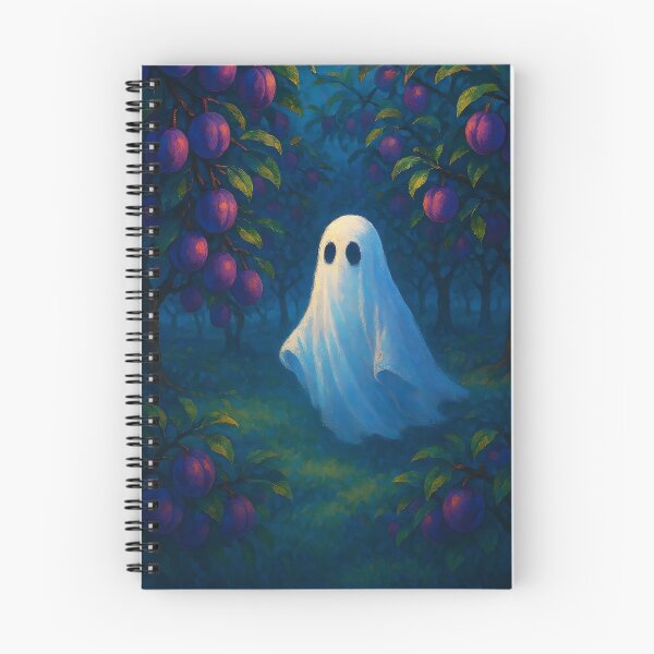 Item preview, Ghost Among Plum Trees – Enchanted Blossom Spirit designed and sold by EmeraldeaArt.