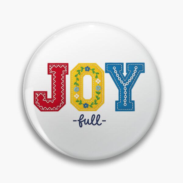 Item preview, Joyful Embroidered Patch - Vintage Floral Design designed and sold by VISAFRICA.