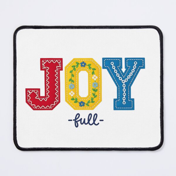 Item preview, Joyful Embroidered Patch - Vintage Floral Design designed and sold by VISAFRICA.
