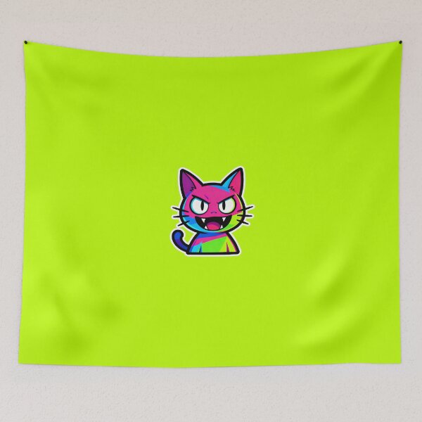 Item preview, Cartoon Cat Sticker – Cute & Colorful Vector Art designed and sold by Ongoing3007.