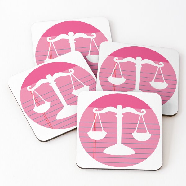 Item preview, Pink Legal Pad Scales of Justice Sticker | Law Student Stationery Aesthetic designed and sold by MagicMe-JD.