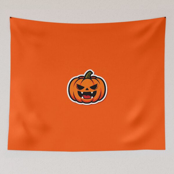 Item preview, Cartoon Pumpkin Sticker – Fun Halloween Vector Art designed and sold by Ongoing3007.