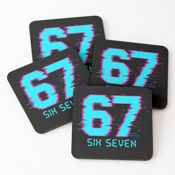Item preview, 67 Six Seven Meme Digital Glitch Retro designed and sold by VibeWorksByM.