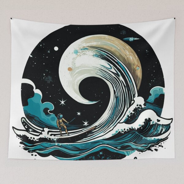 Item preview, Space Surfing on Galactic Waves designed and sold by Zofia Sosnecka.