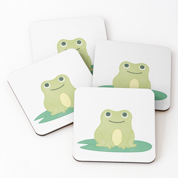 Artikelvorschau, winziger süßer grüner Frosch und Seerosenblatt entworfen und verkauft von winterpumpkin.