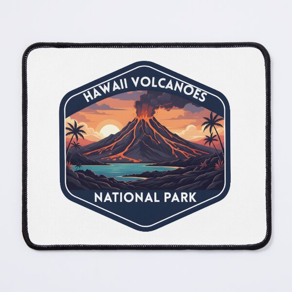 Item preview, Hawaii Volcanoes National Park Vintage Travel Patch designed and sold by LittleArij.