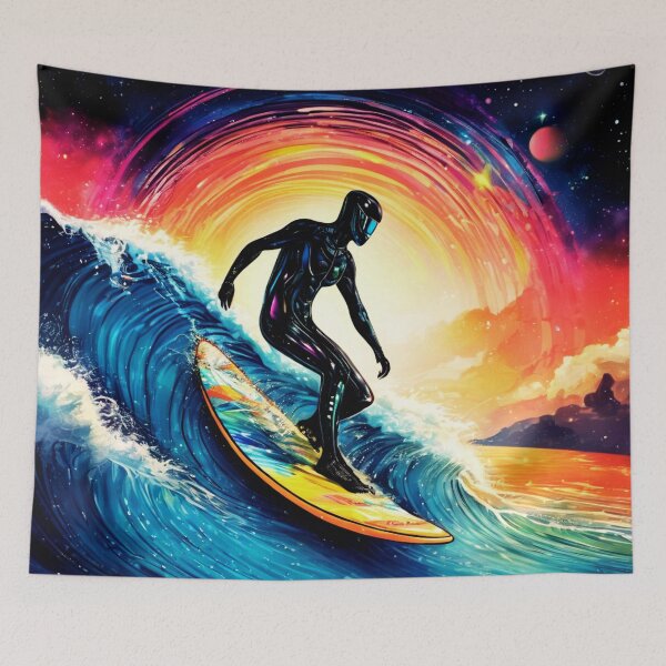 Item preview, Space Surfing on Galactic Waves designed and sold by Zofia Sosnecka.