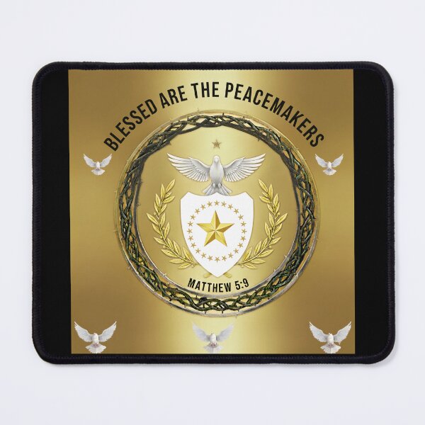 Item preview, Gold Peacemaker Matthew 5:9 Design | Christian Dove Shield Beatitudes Apparel designed and sold by PatriotPrint.