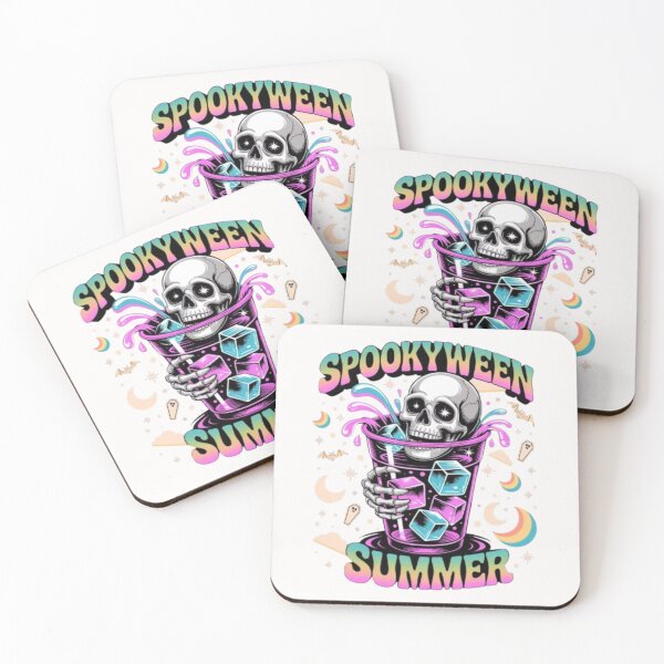 Item preview, Spookyween Skull Cup Design – Creepy Cute Neon Pastel Halloween Art for Spooky Season & Pastel Goth Fans designed and sold by GemBob Creations.