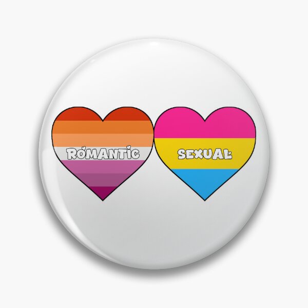 Item preview, Orientation Identity Hearts - Homoromantic Pansexual (W/W) designed and sold by SatanicCandy.