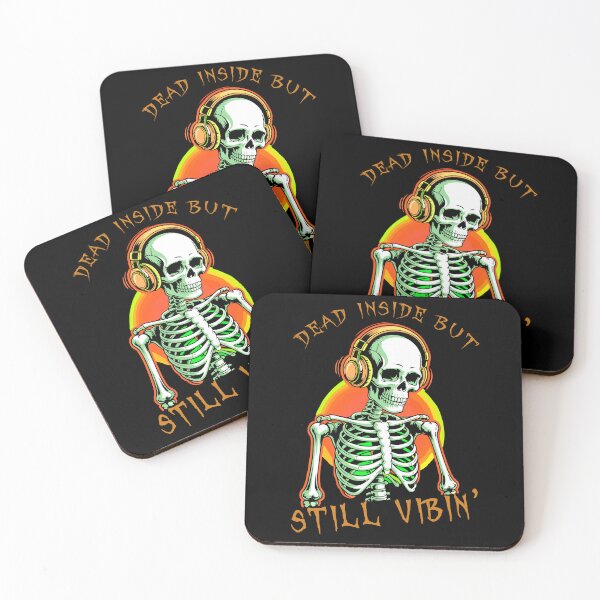 Item preview, Dead Inside But Still Vibin shirt designed and sold by PrintMod.