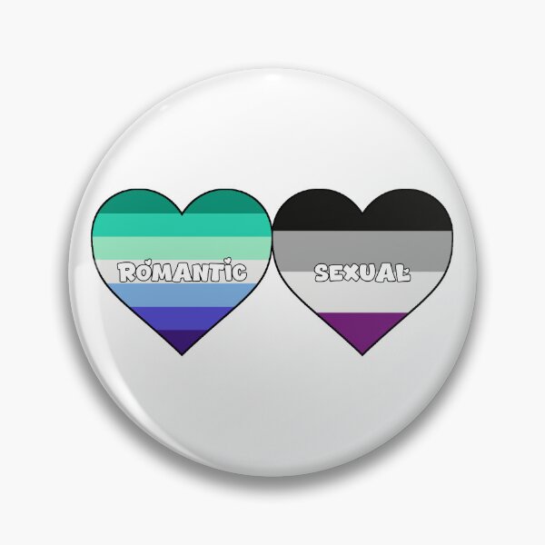 Item preview, Orientation Identity Hearts - Homoromantic Asexual (M/M) designed and sold by SatanicCandy.