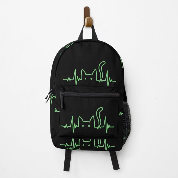 Item preview, Funny Cat Lover EKG Pulse Line Design designed and sold by 519xdesign.