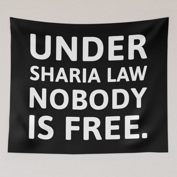 Item preview, Under Sharia law nobody is free.  designed and sold by Rachel the Artist .