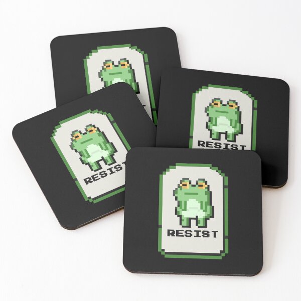 Artikelvorschau, Portland Frog Resist Pixelated entworfen und verkauft von AESTHETISCAPES.