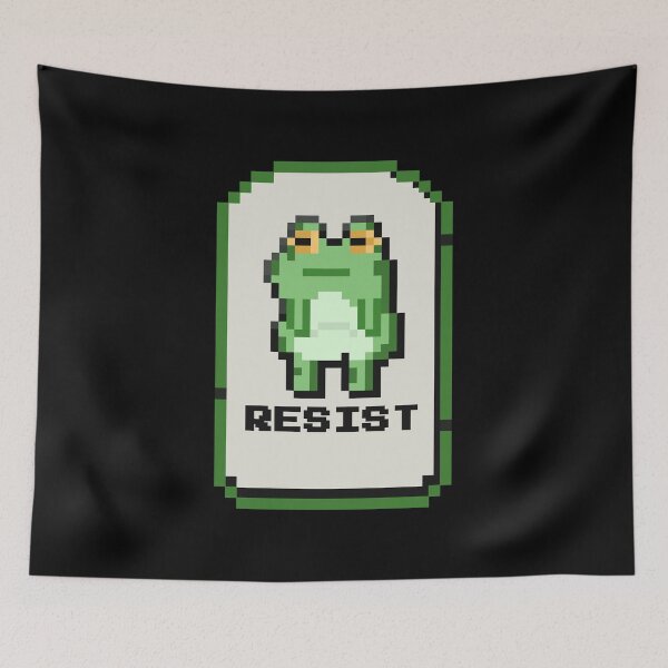 Item preview, Portland Frog Resist Pixelated designed and sold by MiaBellaGirl.