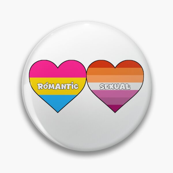 Item preview, Orientation Identity Hearts - Panromantic Homosexual (W/W) designed and sold by SatanicCandy.