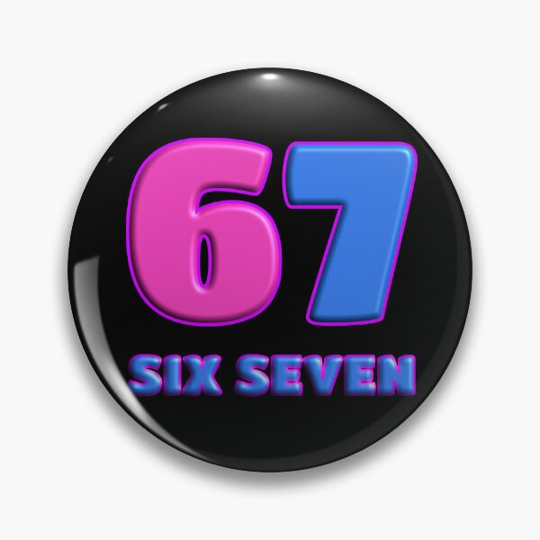 Item preview, 67 Six Seven Meme Y2K Bubble Retro Look designed and sold by VibeWorksByM.