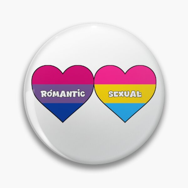 Item preview, Orientation Identity Hearts - Biromantic Pansexual designed and sold by SatanicCandy.