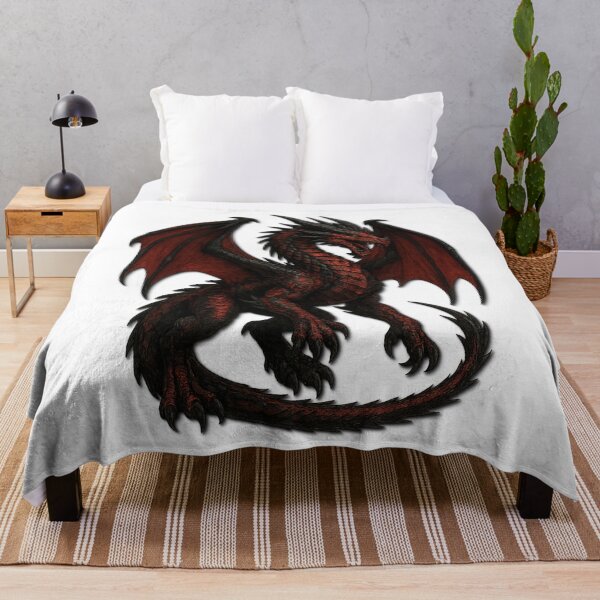 Item preview, Red and Black Dragon – Powerful Mythical Creature Fantasy Design designed and sold by FORYOUOFFICIAL.