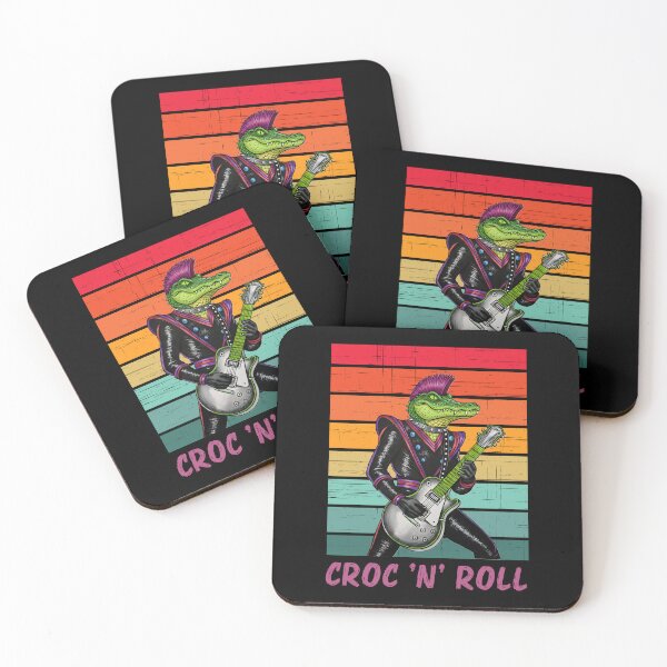 Item preview, Croc ’n’ Roll – Punk Alligator Guitarist designed and sold by SidTastic .
