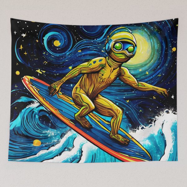 Item preview, Space Surfing on Galactic Waves designed and sold by Zofia Sosnecka.