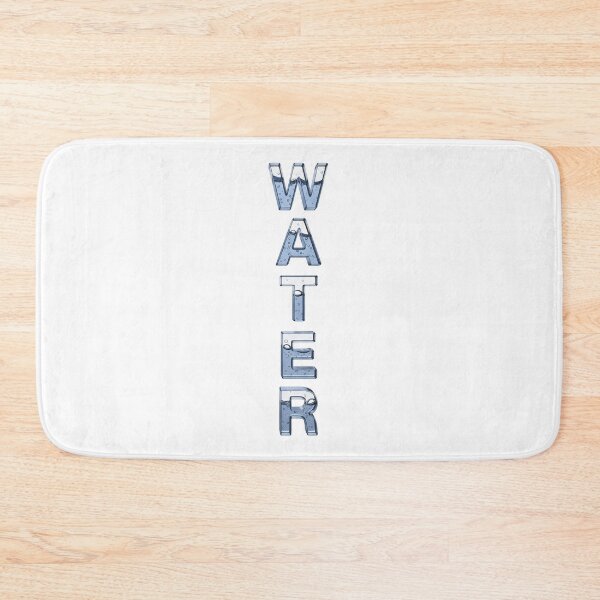 Item preview, Water – Crystal Clear Liquid Typography label designed and sold by stereonut.