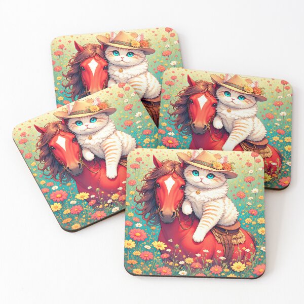 Item preview, The cat sitting on the red horse, the symbol of 2026. designed and sold by Natalia-Vlad.