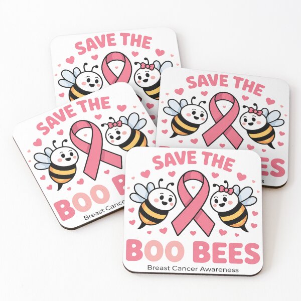 Item preview, Save the Boo Bees - Breast Cancer Awareness designed and sold by Jaanussar.