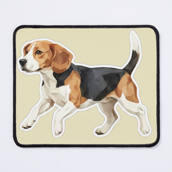 Item preview, Beagle Walking Classic Polygonal Watercolor designed and sold by bsbd-action.