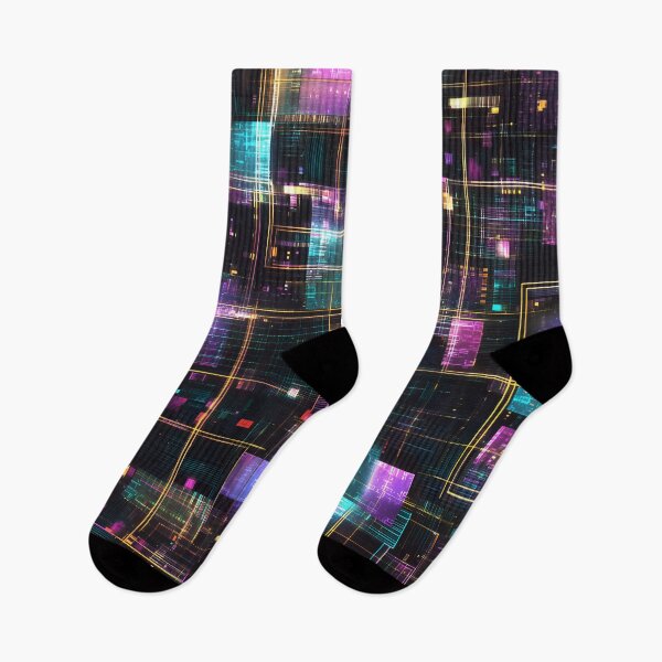 Item preview, CyberPunk Glitch - When Glitches Become Art and Code Becomes Canvas designed and sold by Hashola Designs.