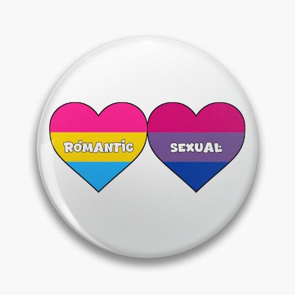 Item preview, Orientation Identity Hearts - Panromantic Bisexual designed and sold by SatanicCandy.