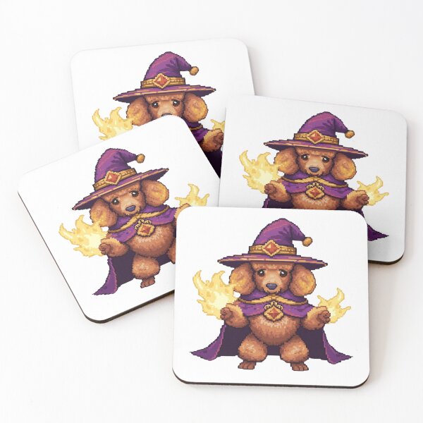 Item preview, Poodle – Pixel RPG Mage designed and sold by inkedcharmco.