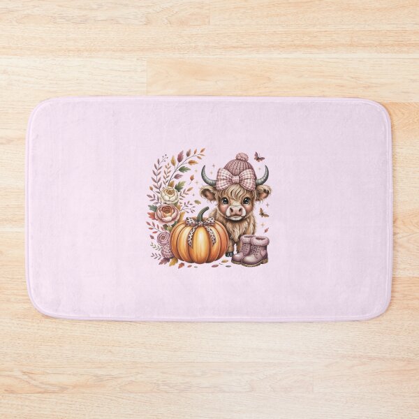 Item preview, Fall Pumpkin Bow Cute Cow  designed and sold by dreamkaistudios.