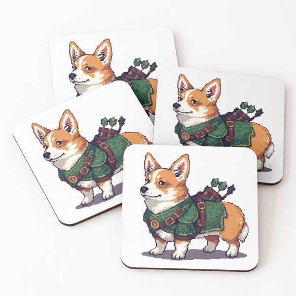 Item preview, Corgi – Pixel RPG Ranger designed and sold by inkedcharmco.