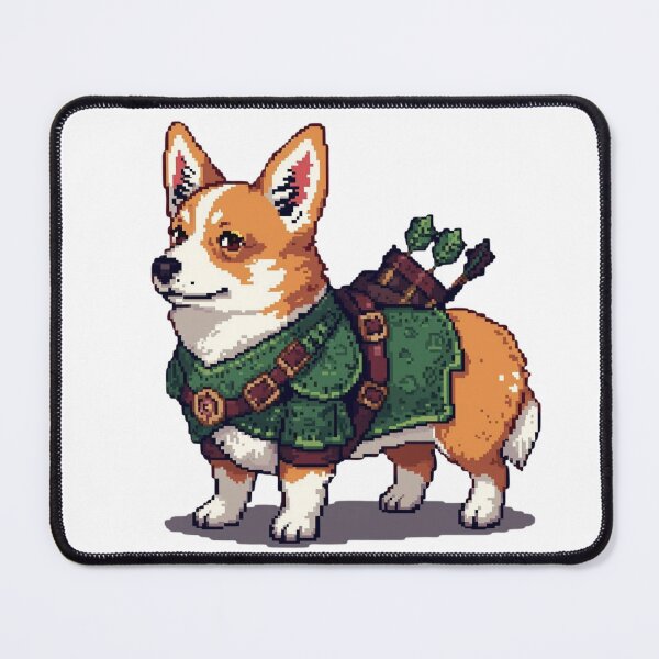 Item preview, Corgi – Pixel RPG Ranger designed and sold by inkedcharmco.