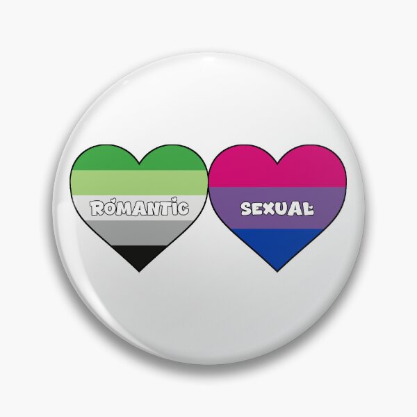 Item preview, Orientation Identity Hearts - Aromantic Bisexual designed and sold by SatanicCandy.