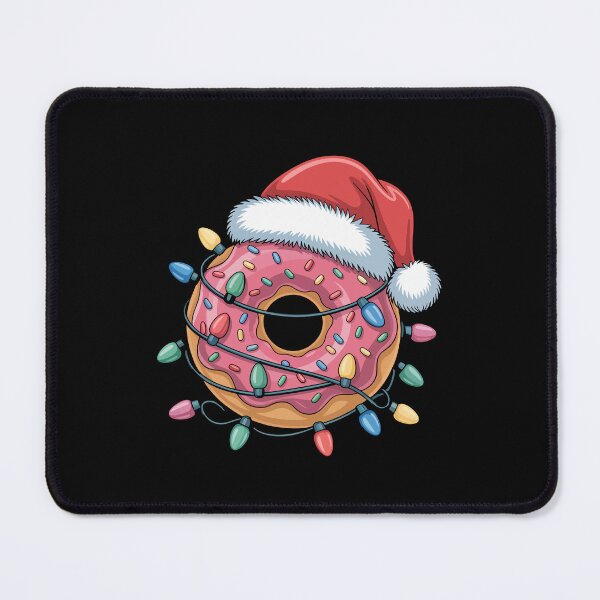 Item preview, Christmas Donut with Santa Hat designed and sold by jkrphoto.