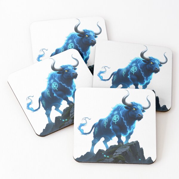 Item preview, Blue Thunder and Lightning Bull  designed and sold by DesingScan.