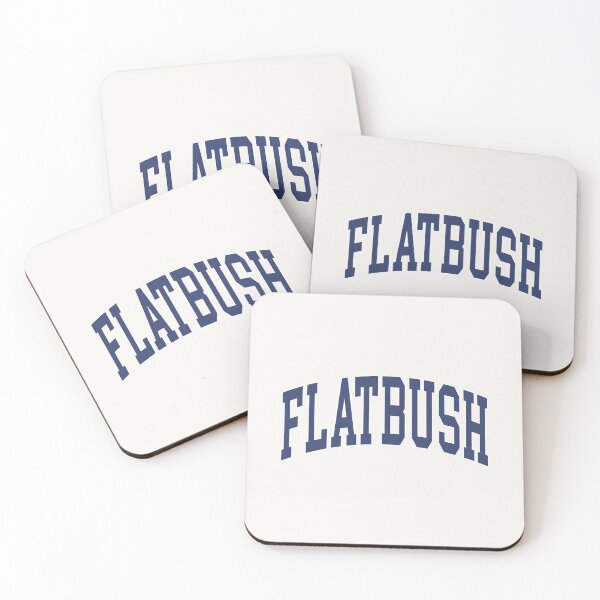 Item preview, Flatbush Brooklyn  - College Font Curved Classic Typography designed and sold by chosenhomes.