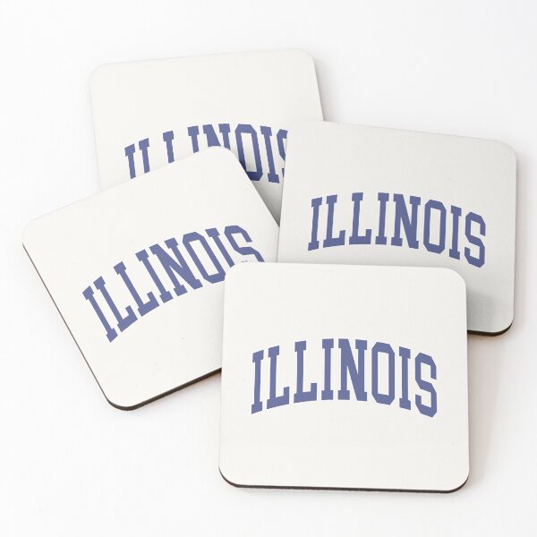 Item preview, Illinois  - College Font Curved Classic Typography designed and sold by chosenhomes.